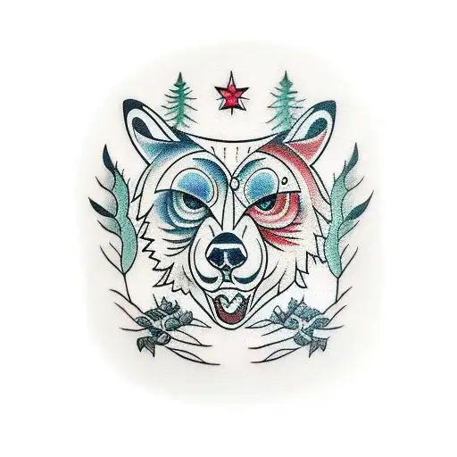 Brook Forest Bear Horse Eagles