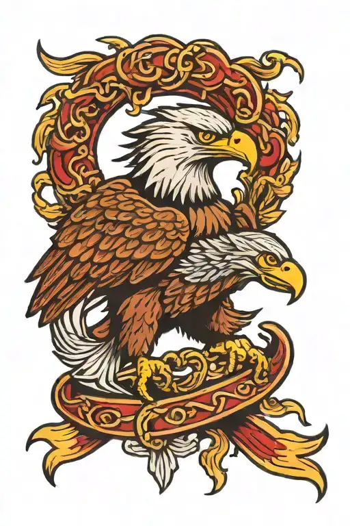 Snake Fighting Eagle