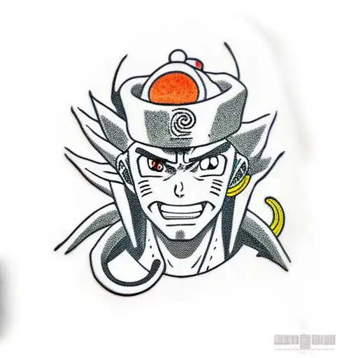 Might Guy From Naruto Performing Night Guy With Dragon