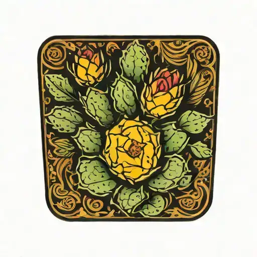 Prickly Pear Cactus No Background Representing