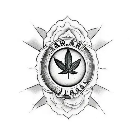 A Heartbeat With A Marijuana Leaf