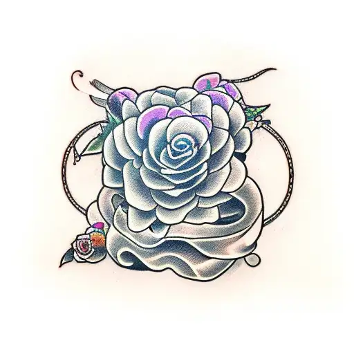 Snake Wrapped Wrong 2 Flowers