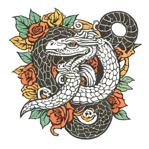 Roman Empire And Snake