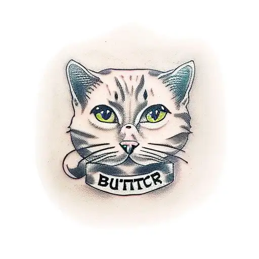 Cat With Red Wine And Butchers Knife