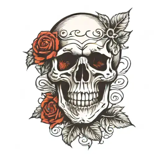 Skull And Roses