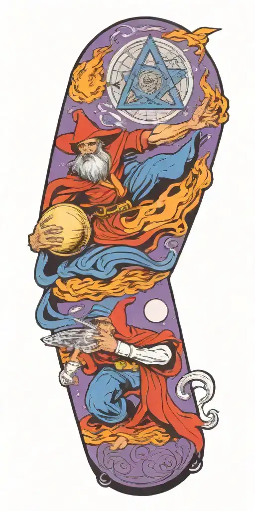 Wazards And Wizard Casting Spell Magic Orb