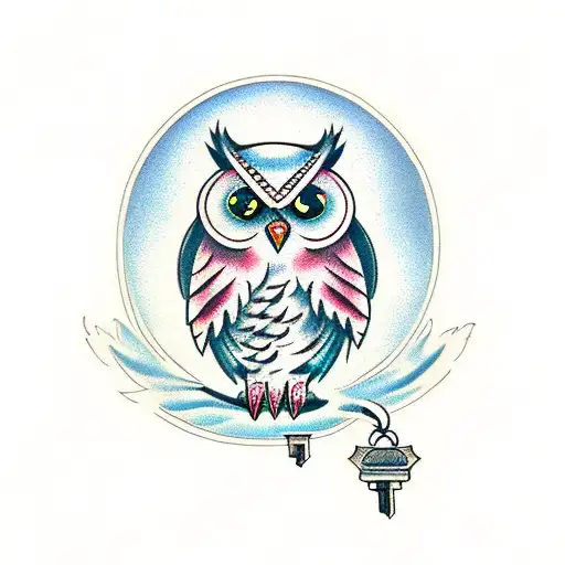 Owl With A Key