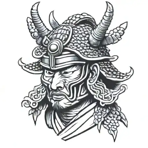 Samurai Head Armor