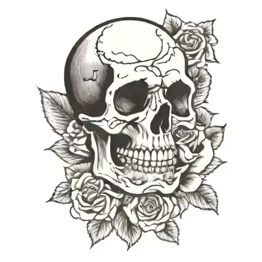 Skull And Roses