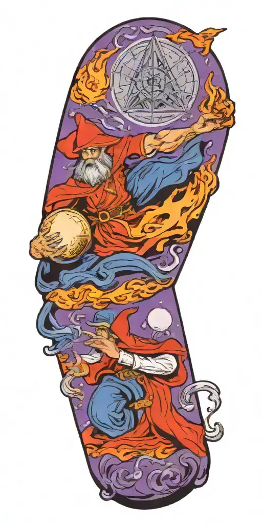 Wazards And Wizard Casting Spell Magic Orb