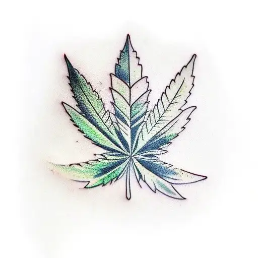 Cobweb Marijuana Leaf Shape