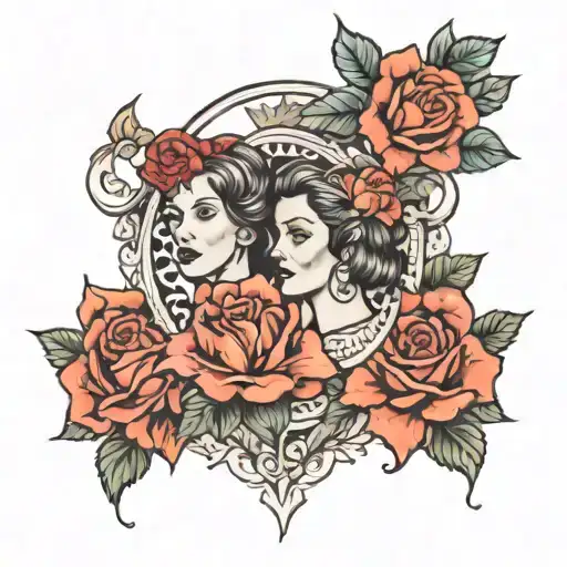 Laurette And Rose Surrounded