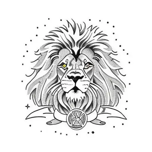 Lion Showing Strength And Resilience