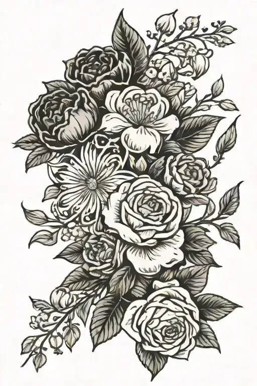 Birth Flower Bouquet