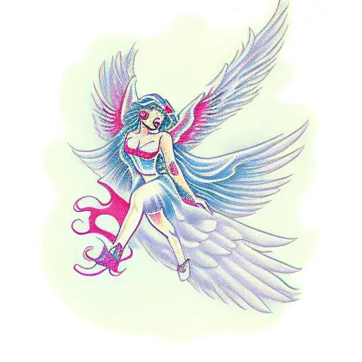 Angel Falling Mid Aur