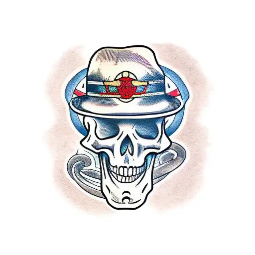 Skeleton With A Rudder