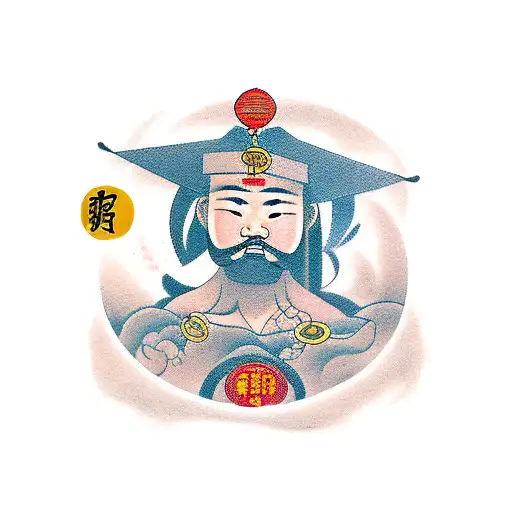 Fuse Elements Of Chinese And Japanese Art To Depict A Student In A Gym Setting