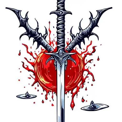 Adventure Time Finns Demon Blood Sword Traditional Style