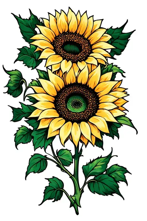 Sunflower Vine Growing