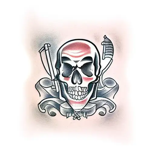 Lucky 13 Guns Skull Sheriff