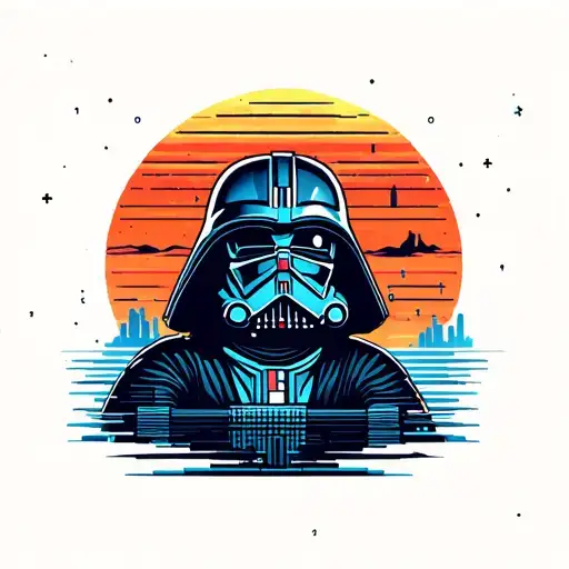 Binary Sunset From Star Wars On Tattoine