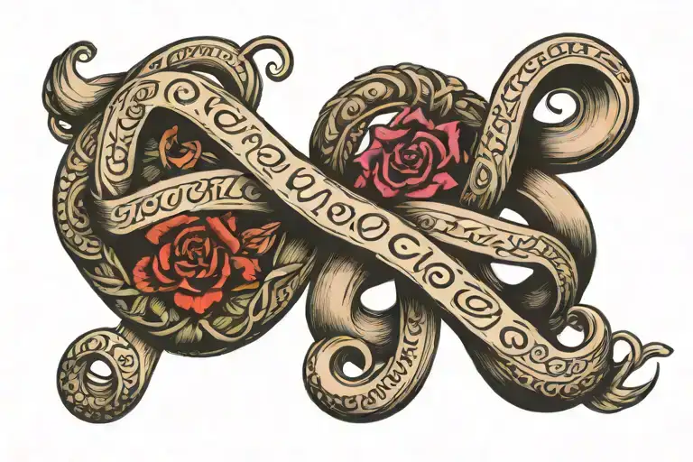 Infinity Symbol With Names Wrapped