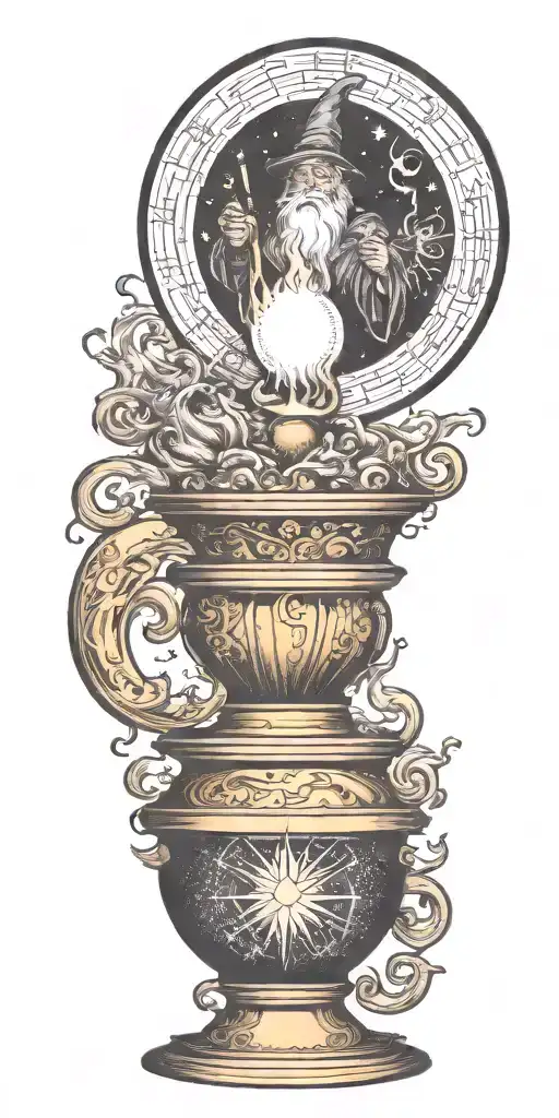 Wazards And Wizard Casting Spell Magic Orb