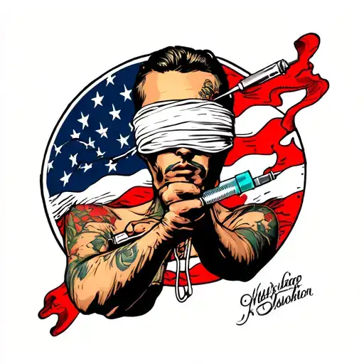 Hostage Blindfolded And Tied Up Being Forced An Injection