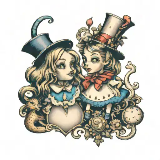 Characters From The Alice In Wonderland