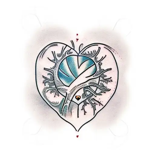 Heart And Brain And Life Tree