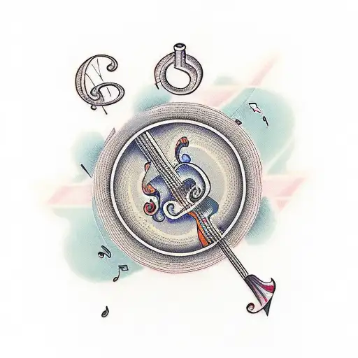 A Book With Musical Notes As Pages