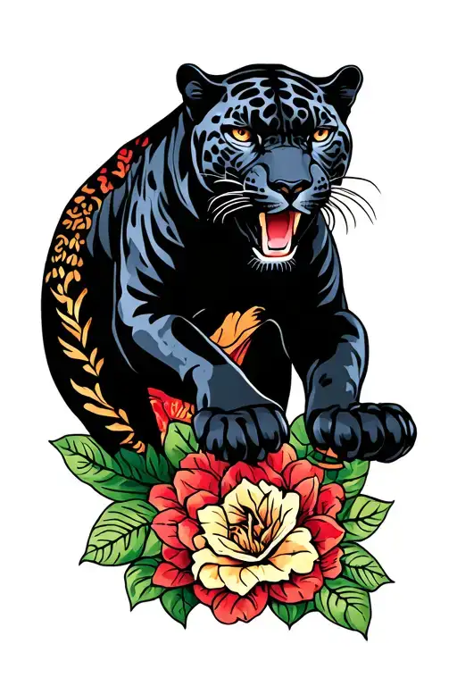 Black Jaguar Climbing