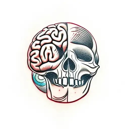 A Brain As A Prisioner Inside A Skull