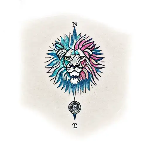 Lion Family Compass