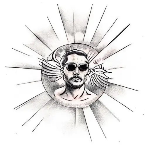 Icarus Looking Up At The Sun