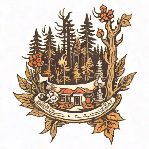 Forest With Cigarettes