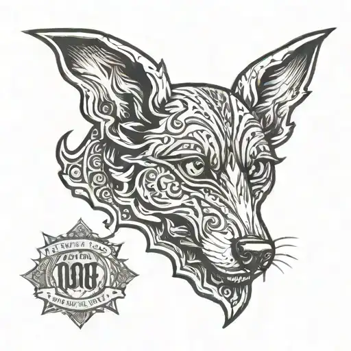 Download Festival Dog Logo Incorporated Into A Design To Celebrate A Marriage