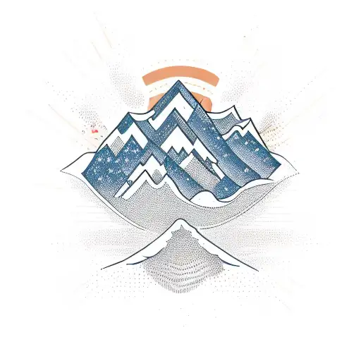 A Stock Market Graph Forming The Shape Of A Mountain Peak