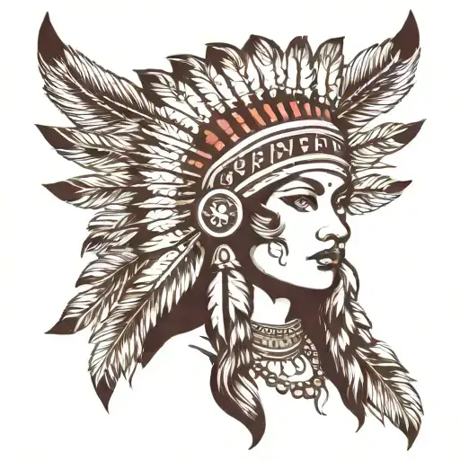 Indian Girl Headdress