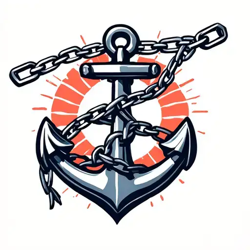 Anchor And Chains Wrapping