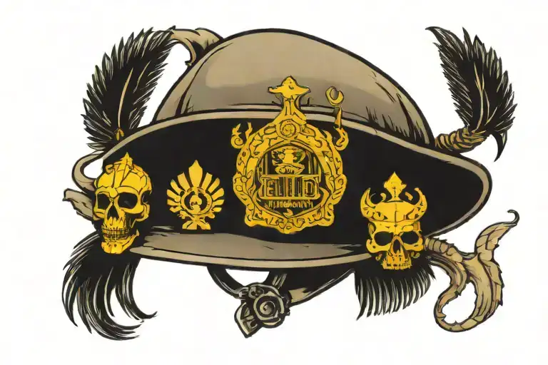 Military Helmet Adorned With Religious