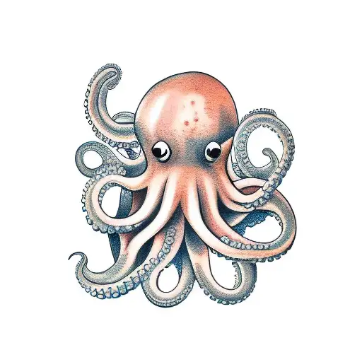 Octopus Hugging A Bar Of Cheese