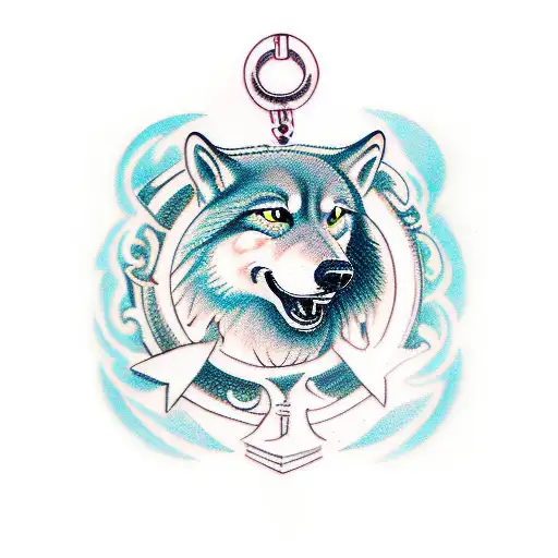 Keyhole With Wolf Tring To Get Out