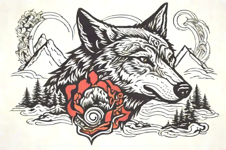 Wolf Surrounded My Mountain Range