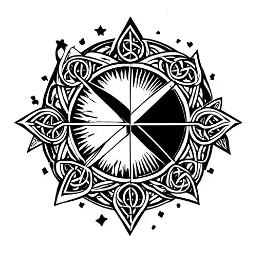 Celtic Elements Combined With Geometry