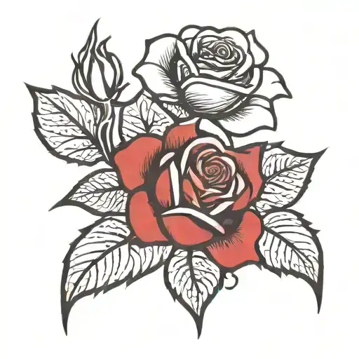 Rose Flower Large Black