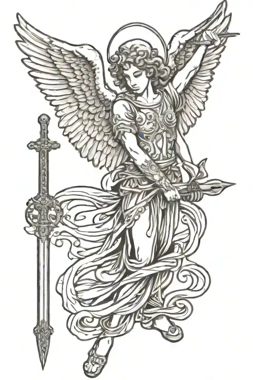 Angel With Sword Like Insuline Pen