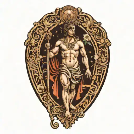 Apollo Stoic Tattoo Design Full Body