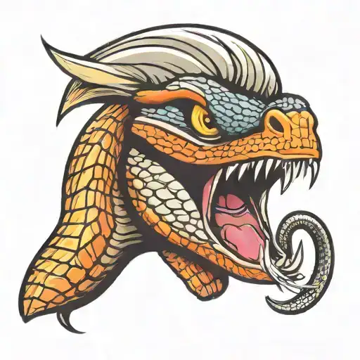 King Cobra Head With Hood Flared