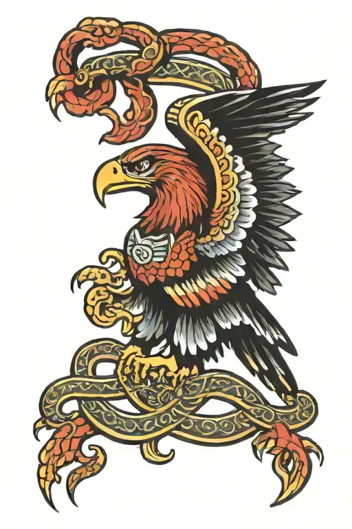 Mexican Eagle And Snake